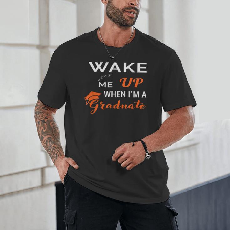 Graduation Shirt High School And College For Sleepy Graduate Unisex T-Shirt