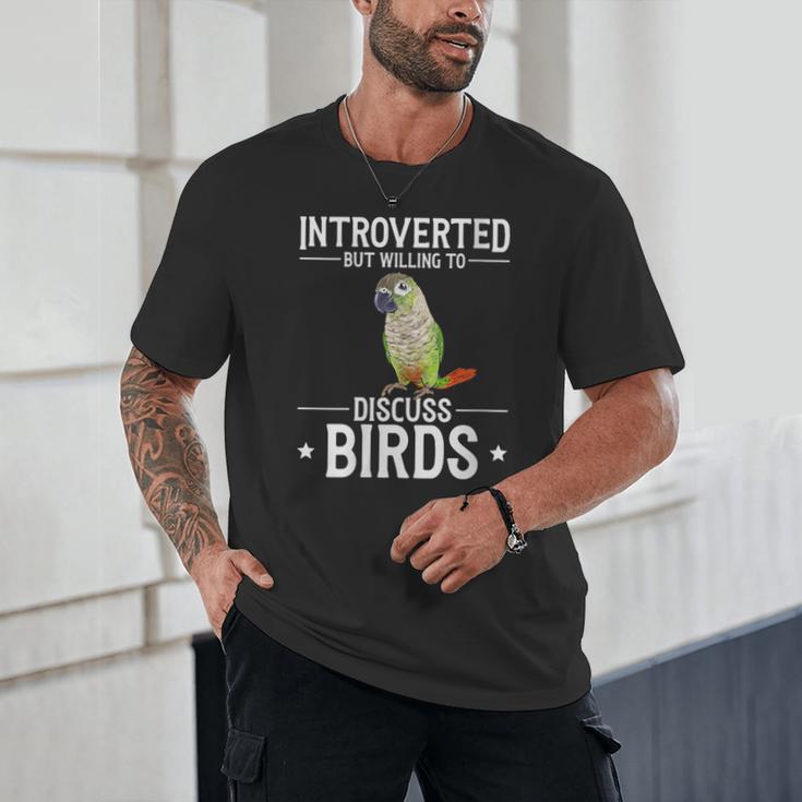 Green Cheek Conure Introvert Parrot Bird Conure Unisex T-Shirt Green Cheek Conure Introvert Parrot Bird Conure Unisex T-Shirt