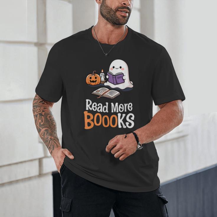 Halloween Teacher Women Cute Reading Ghost Read More Books Unisex T-Shirt Halloween Teacher Women Cute Reading Ghost Read More Books Unisex T-Shirt