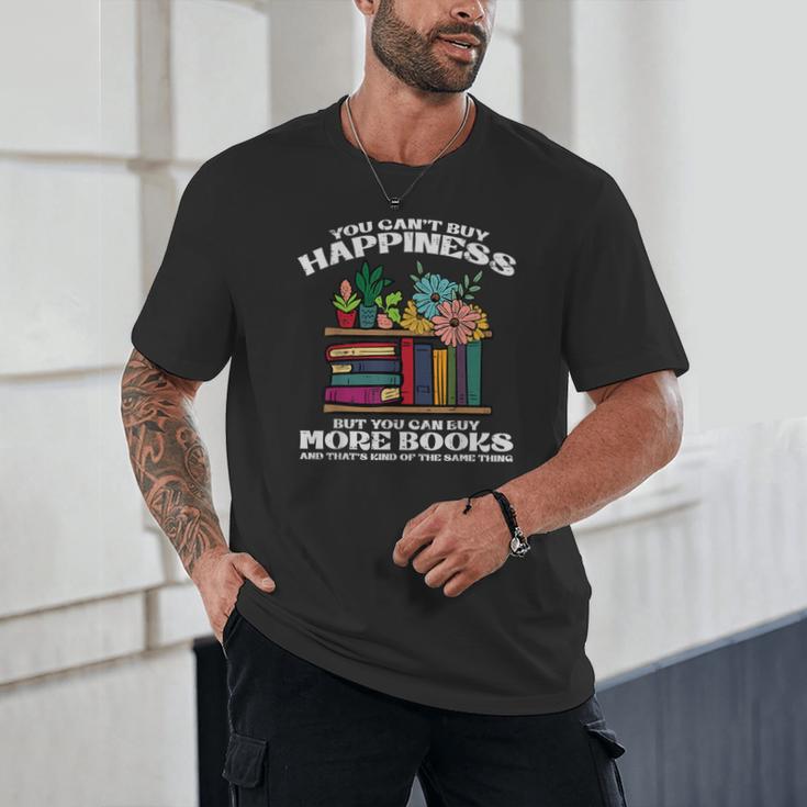 Happiness More Books Read Reading Librarian Men Women Kids Unisex T-Shirt Happiness More Books Read Reading Librarian Men Women Kids Unisex T-Shirt