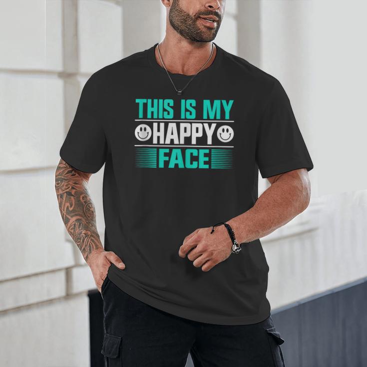 This Is My Happy Face Introvert Unisex T-Shirt This Is My Happy Face Introvert Unisex T-Shirt