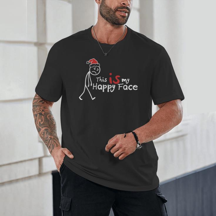 This Is My Happy Face List Christmas Introvert Unisex T-Shirt This Is My Happy Face List Christmas Introvert Unisex T-Shirt
