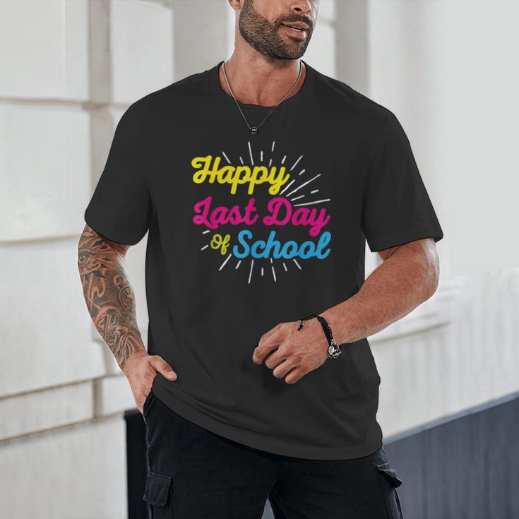 Happy Last Day Of School Graduation Teacher Students Unisex T-Shirt
