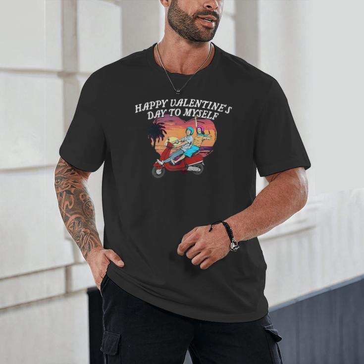 Happy Valentines Day To Myself Introvert Humor Unisex T-Shirt