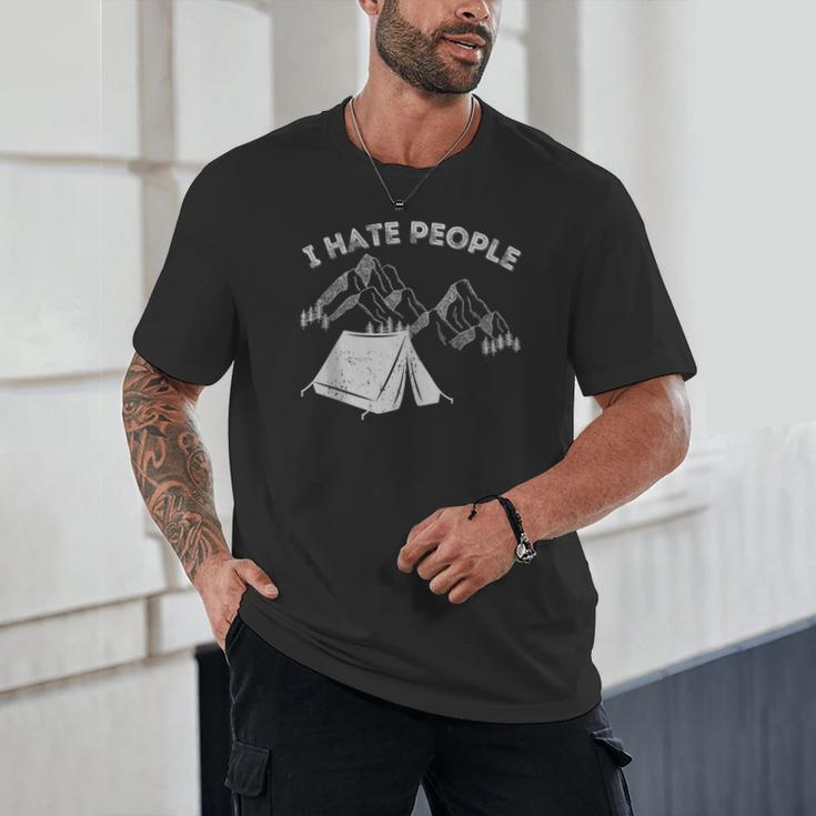 I Hate People Introvert Sarcastic I Love Camping Unisex T-Shirt I Hate People Introvert Sarcastic I Love Camping Unisex T-Shirt