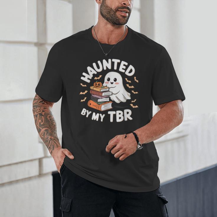 Haunted By My TBR Cute Ghost Book Reading Teacher Halloween Unisex T-Shirt Haunted By My TBR Cute Ghost Book Reading Teacher Halloween Unisex T-Shirt