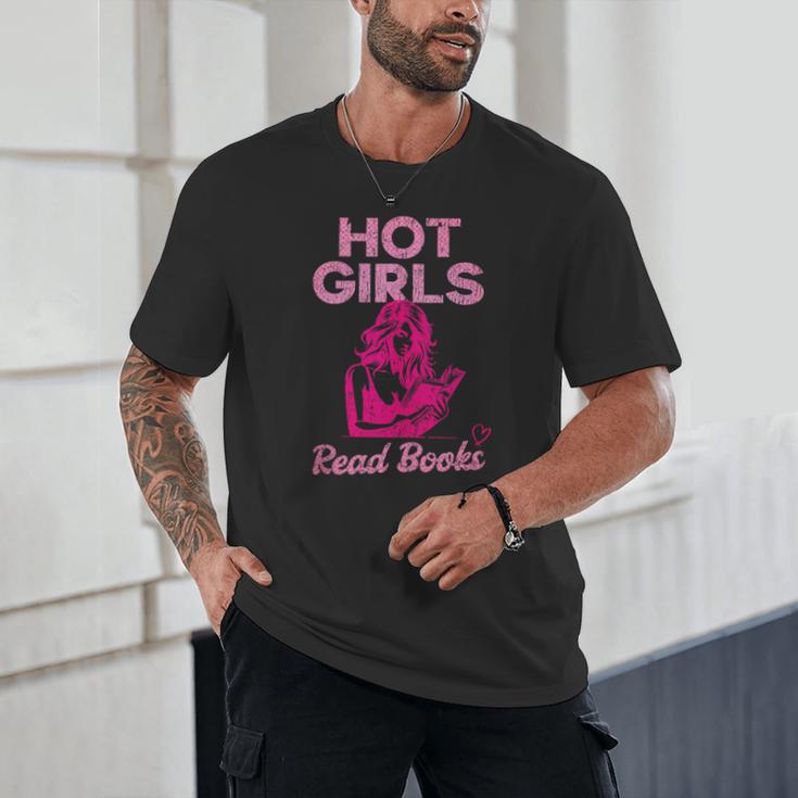 Hot Girls Read Books Cute Book Reader Women Unisex T-Shirt