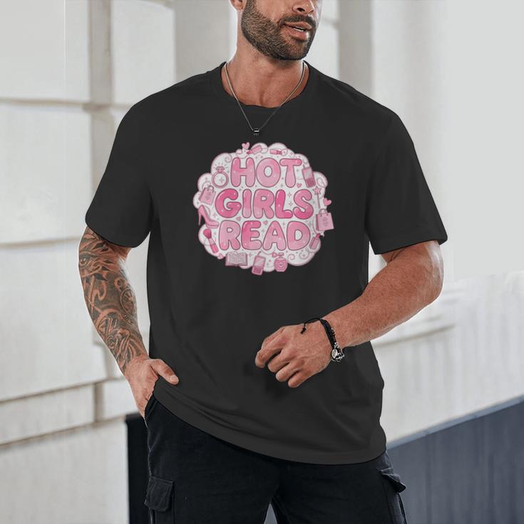 Hot Girls Read Pink Aesthetic Book Lover Reading Unisex T-Shirt Hot Girls Read Pink Aesthetic Book Lover Reading Unisex T-Shirt