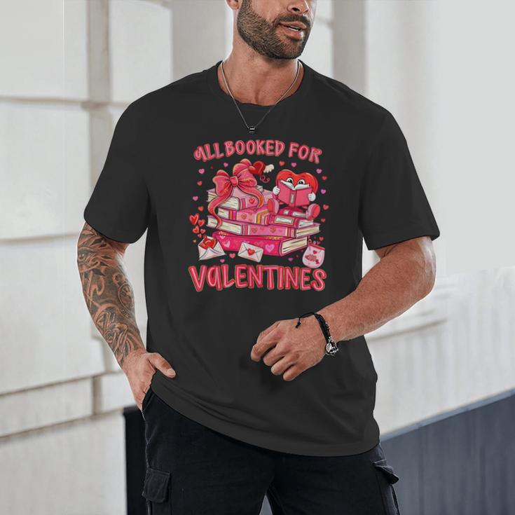 HUGvyn All Booked For Valentines Teacher Book Reading Heart Unisex T-Shirt