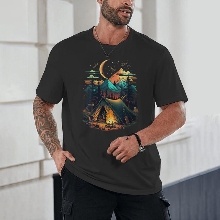 Id Rather Be Camping Great Outdoors Love Glamping Introvert Unisex T-Shirt Id Rather Be Camping Great Outdoors Love Glamping Introvert Unisex T-Shirt