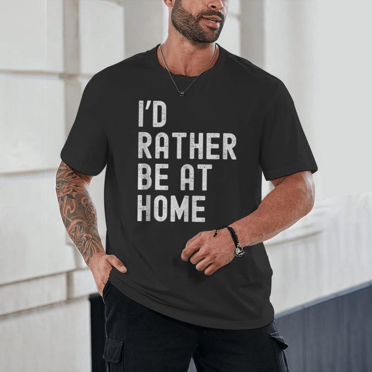 I'd Rather Be At Home Antisocial Introvert Tee Unisex T-Shirt