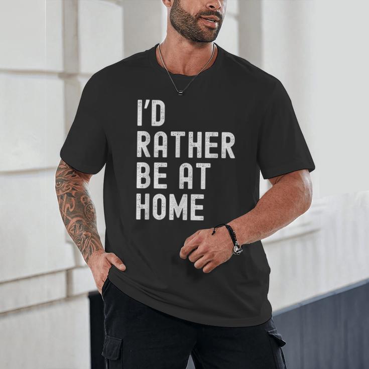 I'd Rather Be At Home Antisocial Introvert Tee Unisex T-Shirt I'd Rather Be At Home Antisocial Introvert Tee Unisex T-Shirt