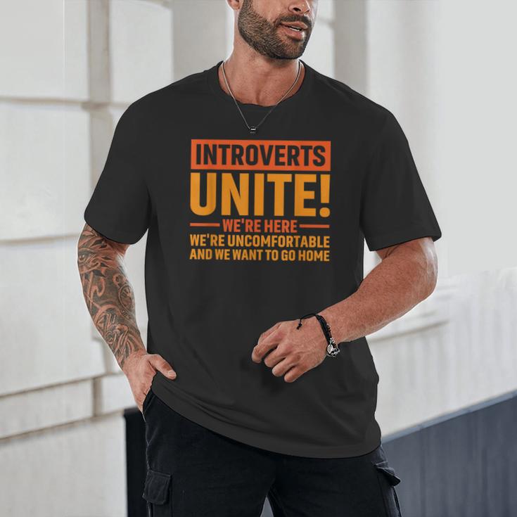 Introvert Antisocial Sarcasm Introverts Unite Anti Social Unisex T-Shirt