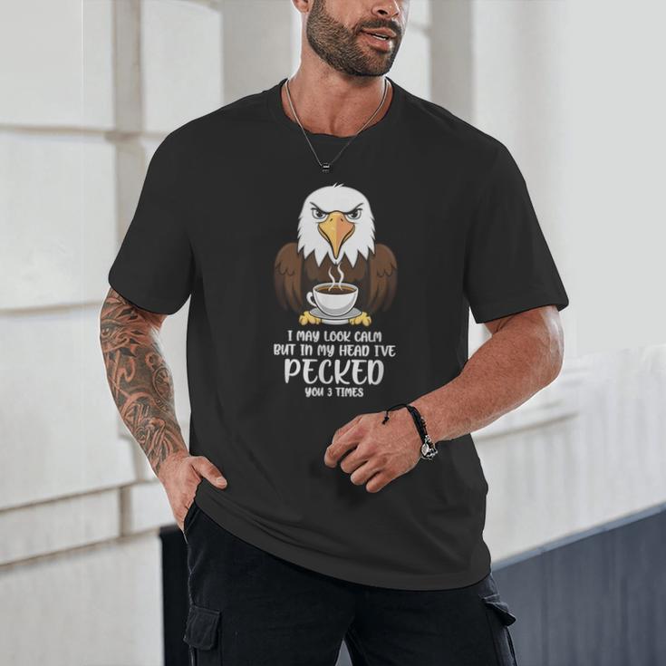 Introvert Eagle And Coffee Lovers Unisex T-Shirt Introvert Eagle And Coffee Lovers Unisex T-Shirt