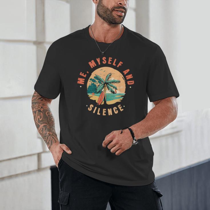 Introvert Relaxation Me Myself And Silence Summer Vacation Men Women Unisex T-Shirt