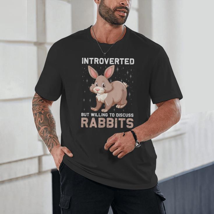 Introverted Rabbits Bunny Lover Rabbit Introvert Unisex T-Shirt Introverted Rabbits Bunny Lover Rabbit Introvert Unisex T-Shirt