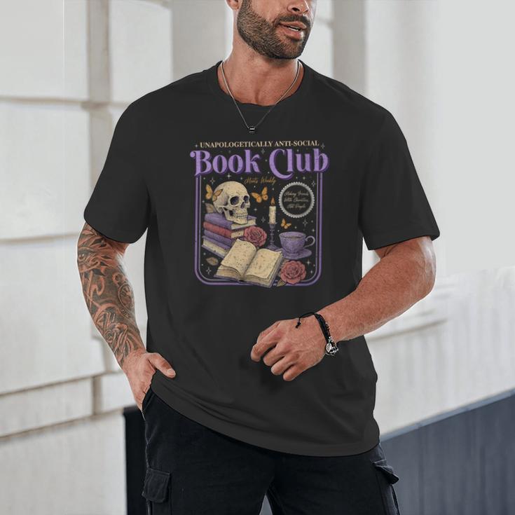 Introverted Romance Unapologetically Anti-Social Book Club Unisex T-Shirt