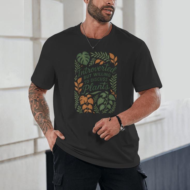 Introverted But Willing To Discuss Plants Botanical Unisex T-Shirt Introverted But Willing To Discuss Plants Botanical Unisex T-Shirt