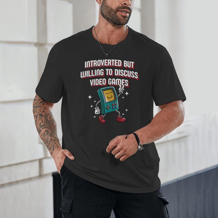 Introverted But Willing To Discuss Video Games Introvert Unisex T-Shirt Introverted But Willing To Discuss Video Games Introvert Unisex T-Shirt