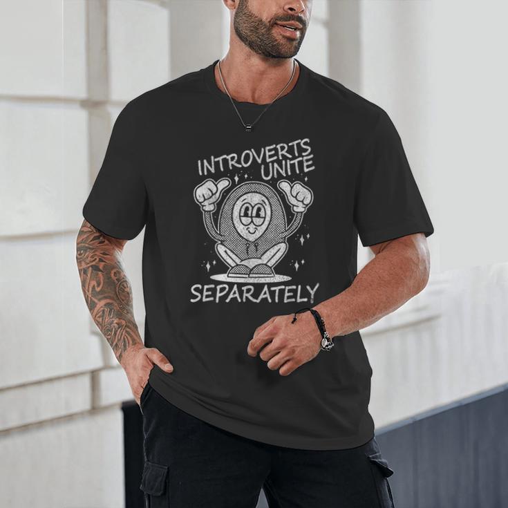 Introverts Unite Anti-Social Shy Person Joke Unisex T-Shirt