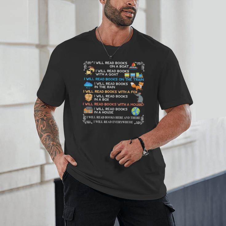 IWill Read Books On A Boat & Everywhere Reading Kids Unisex T-Shirt IWill Read Books On A Boat & Everywhere Reading Kids Unisex T-Shirt