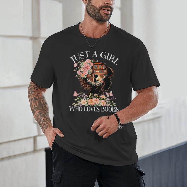 Just A Girl Who Loves Books Book Lover Reading For Women Unisex T-Shirt