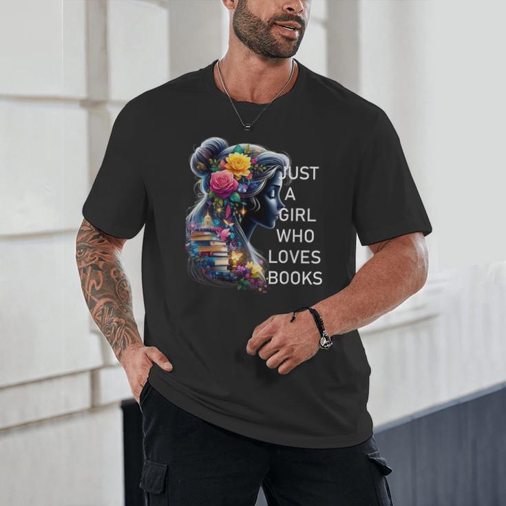 Just a Girl Who Loves Books Unisex T-Shirt