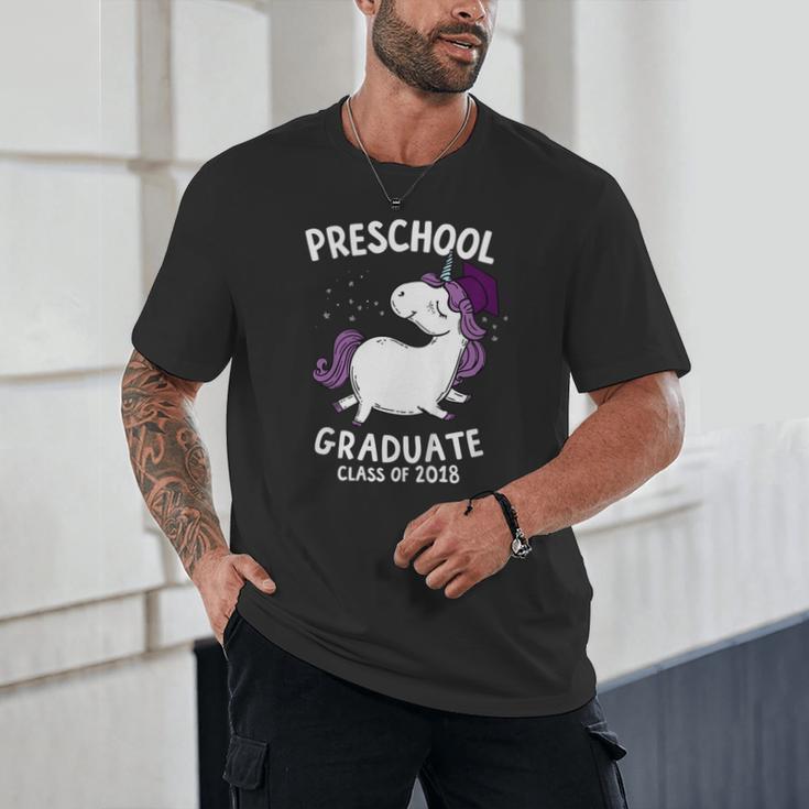 Kids Class Of 2018 Unicorn Preschool Graduation For Girls Unisex T-Shirt