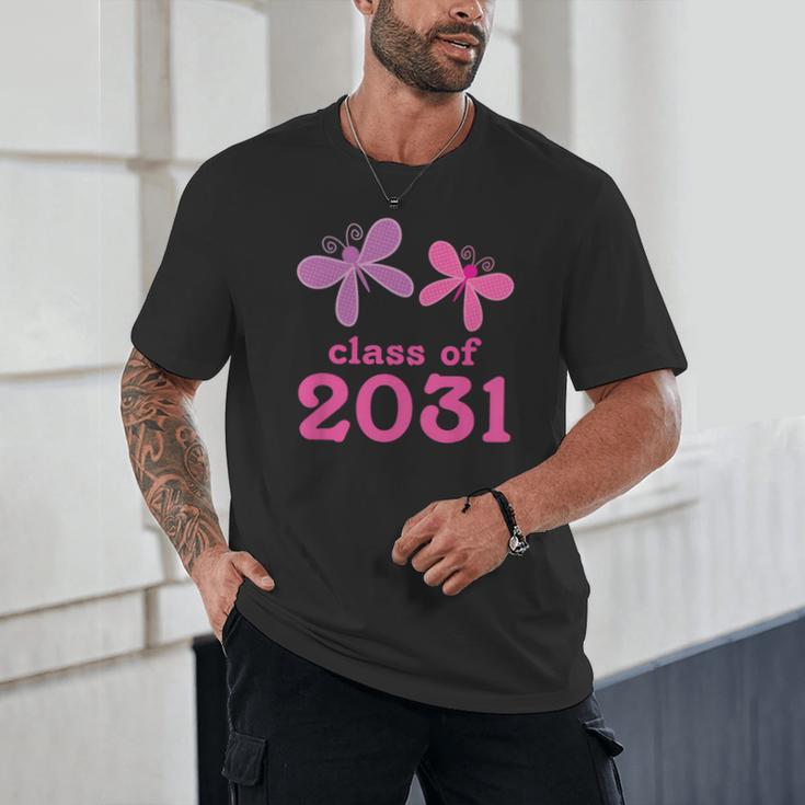 Kids Class Of 2031 Kindergarten Girls Graduation T-Shirt Unisex T-Shirt