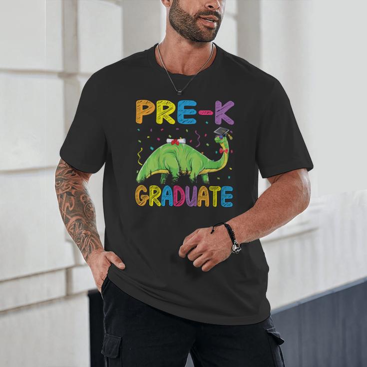 Kids Pre-K Graduate Brontosaurus Dino Pre Kindergarten Graduation Unisex T-Shirt