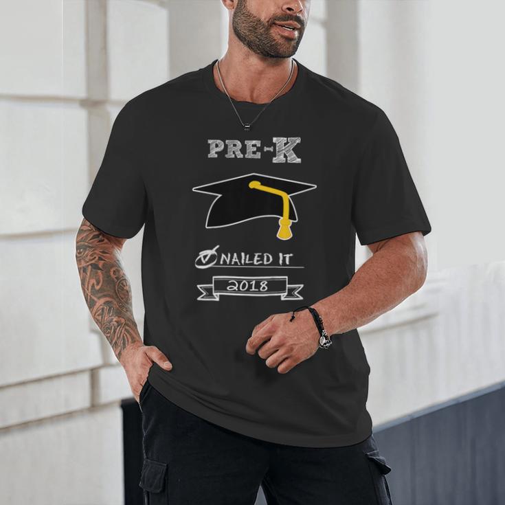 Kids Pre-K School Graduation Nailed It 2018 TShirt Boy Girl Unisex T-Shirt