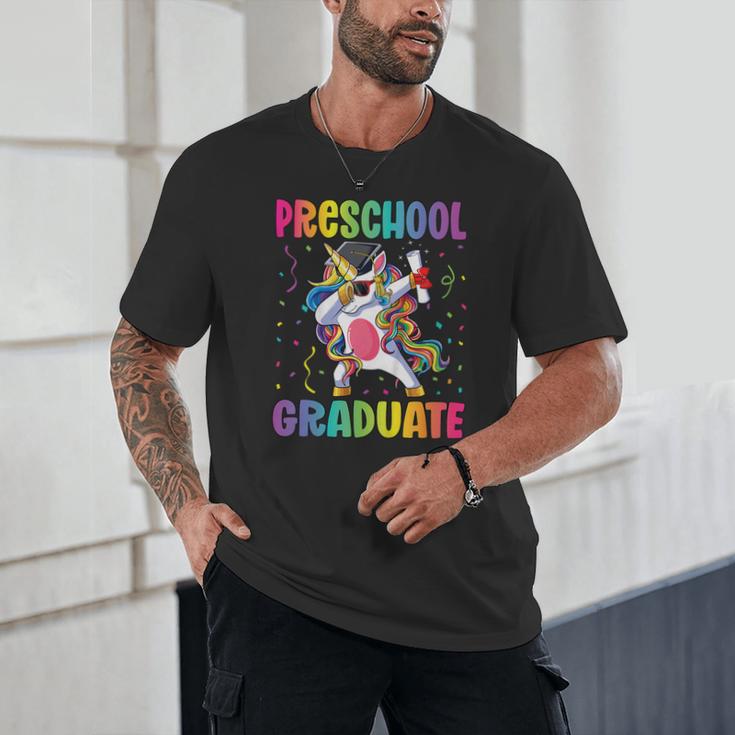 Kids Preschool Graduation Dab Unicorn Preschool Graduate Unisex T-Shirt
