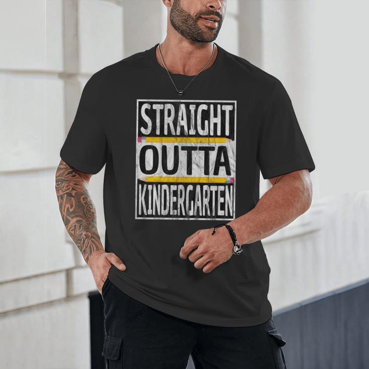 Kids Straight Outta Kindergarten Graduation Unisex T-Shirt