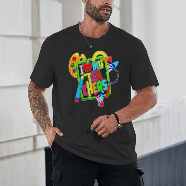 Kids Teens Graduation I Heart My Teachers I Love My Teachers Unisex T-Shirt