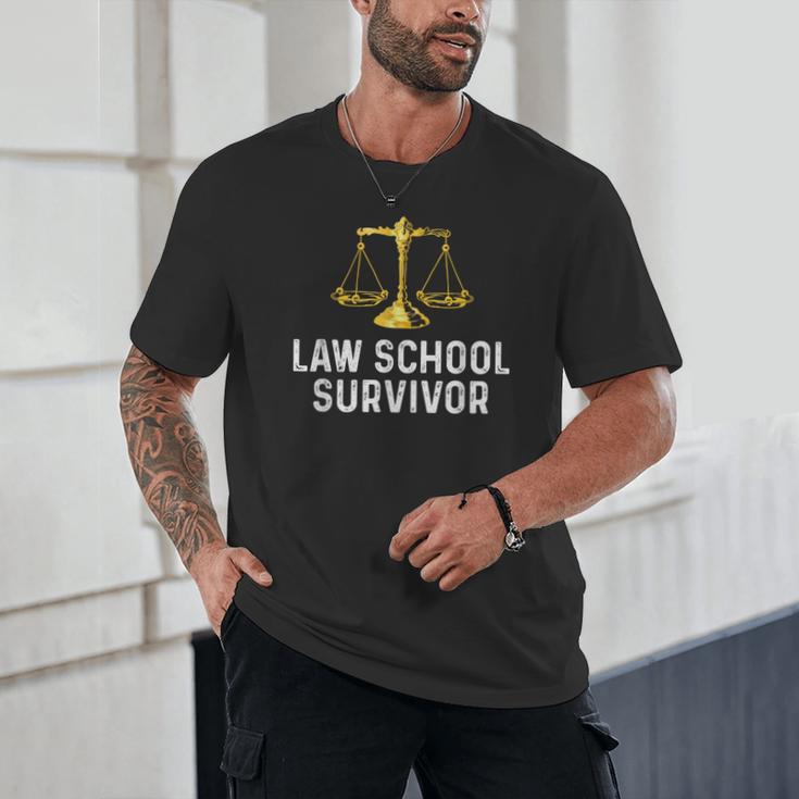 Law School Survivor Humor Law School Graduation Quote Unisex T-Shirt