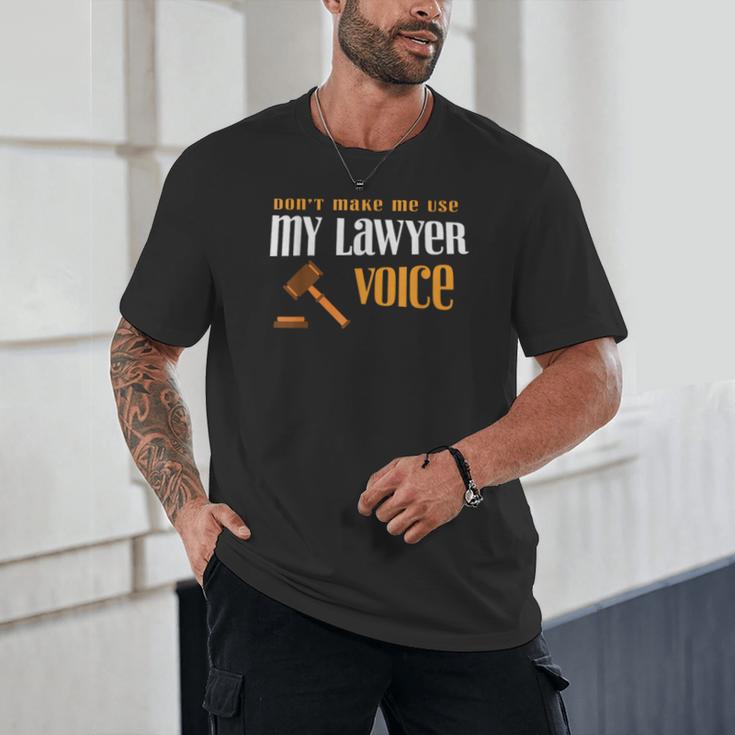 Lawyer Voice Attorney Law School Student Graduation Unisex T-Shirt