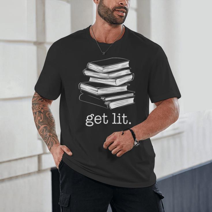 Let's Get Lit Books Unisex T-Shirt Let's Get Lit Books Unisex T-Shirt