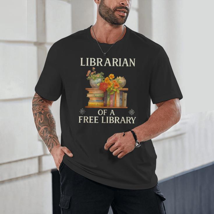 Librarian Of a Free Library Floral Book Lover Unisex T-Shirt Librarian Of a Free Library Floral Book Lover Unisex T-Shirt