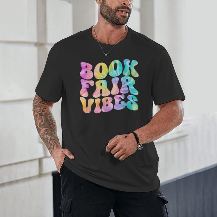 Library Book Fair Vibe Tie Dye School Reading Nostalgic Unisex T-Shirt