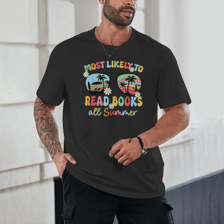 Most Likely To Read Books All Summer Book Lovers Unisex T-Shirt