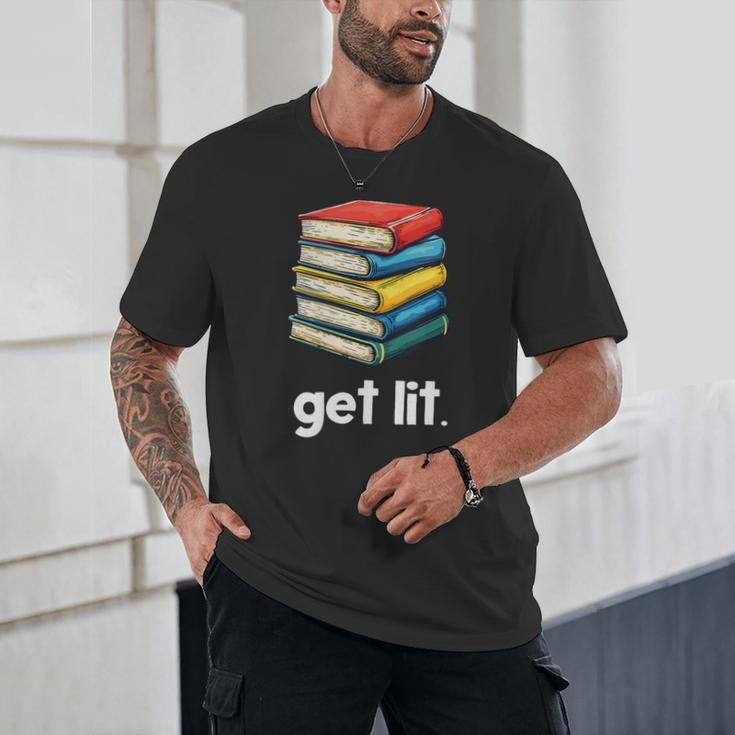 Get Lit With Books Unisex T-Shirt Get Lit With Books Unisex T-Shirt