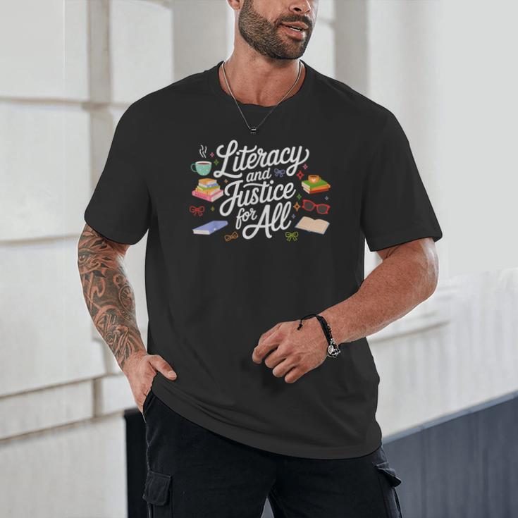 Literacy And Justice For All Protect Libraries Banned Books Unisex T-Shirt
