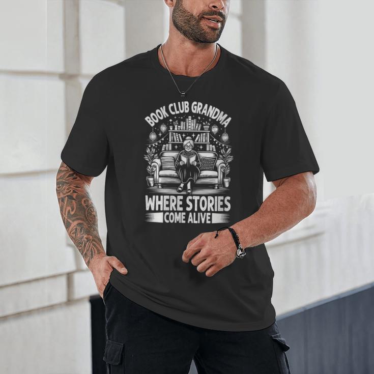 Literary Grandma Reading Club Book Lover Story Enthusiast Unisex T-Shirt