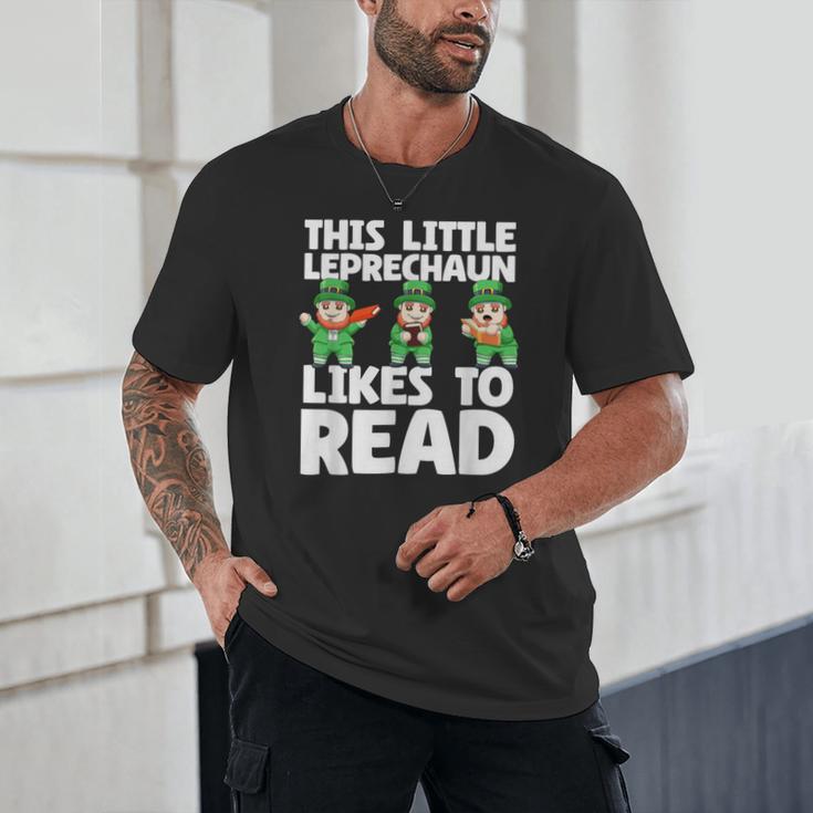This Little Leprechaun Likes To Read St Patrick's Day Book Unisex T-Shirt
