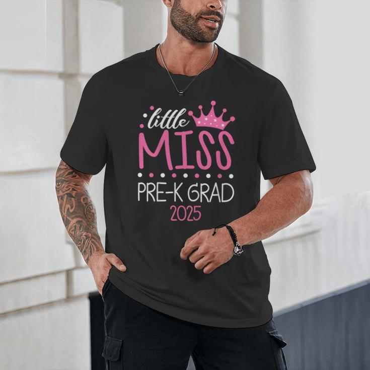 Little Miss Pre-K Grad Preschool Prek Graduation 2025 Unisex T-Shirt