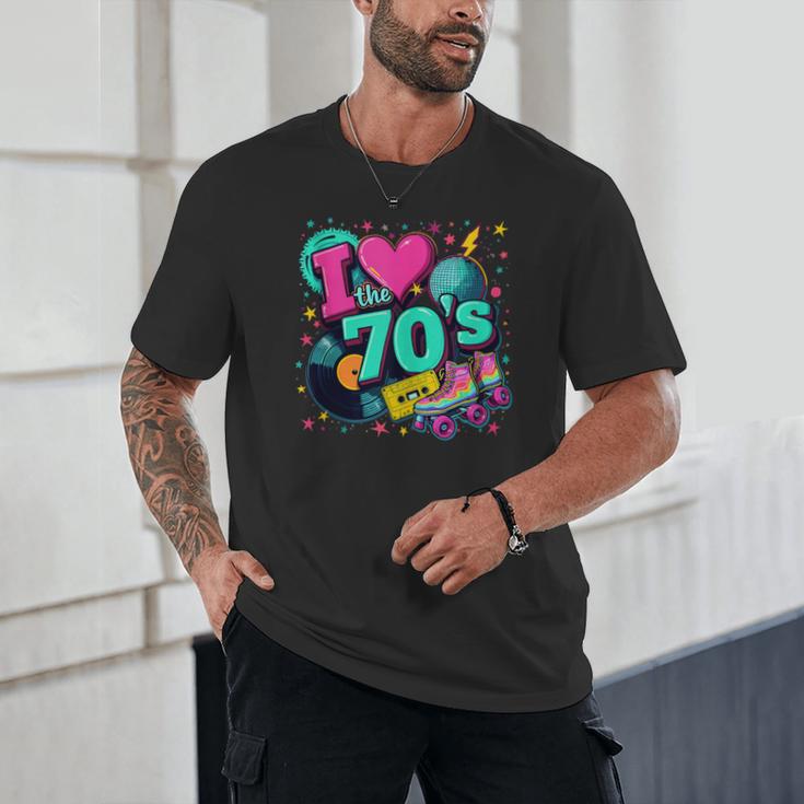 I Love The 70s Retro Cassette Roller Vinyl Disco Nostalgia Unisex T-Shirt I Love The 70s Retro Cassette Roller Vinyl Disco Nostalgia Unisex T-Shirt