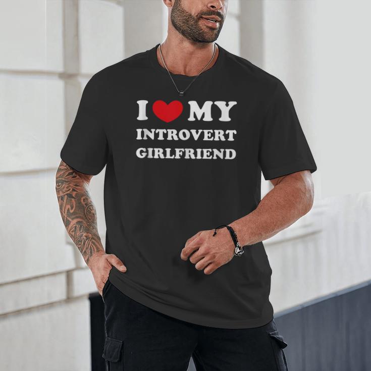 I Love My Introvert Girlfriend I Heart My Introvert GF Unisex T-Shirt I Love My Introvert Girlfriend I Heart My Introvert GF Unisex T-Shirt