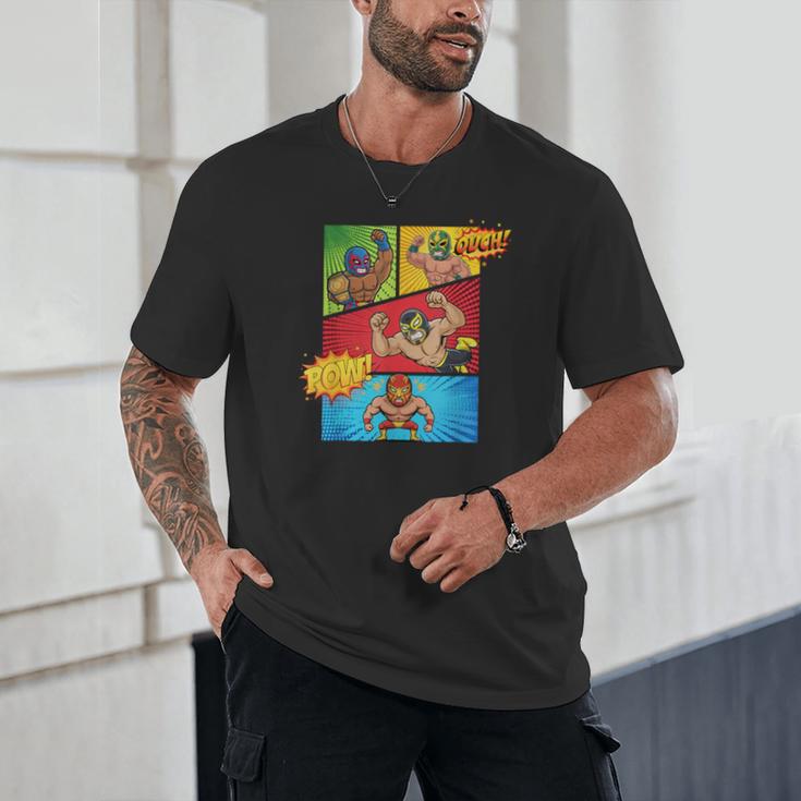 Lucha Libre Comic Book Mexican Wrestling Cartoon Wrestler Unisex T-Shirt Lucha Libre Comic Book Mexican Wrestling Cartoon Wrestler Unisex T-Shirt