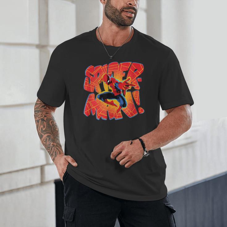 Marvel Spider-Man Peter Parker Comic Book Letter Logo Unisex T-Shirt