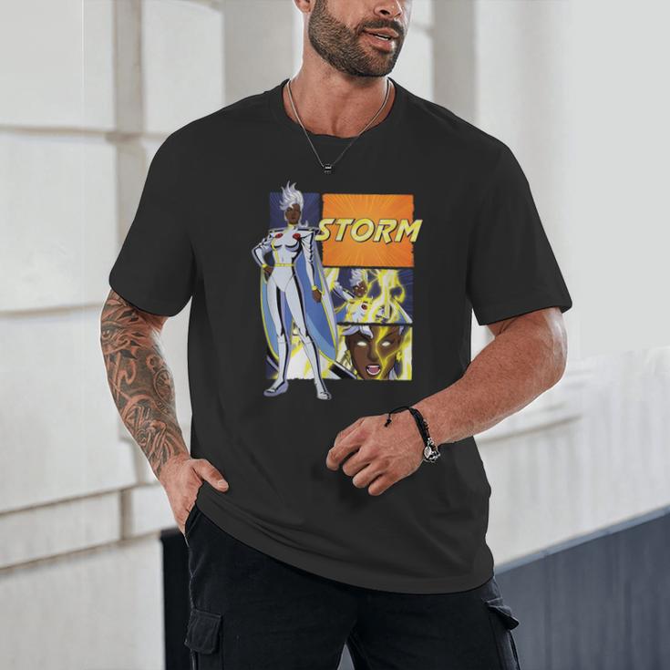Marvel X-Men '97 Storm Vintage Classic Comic Book Panels Unisex T-Shirt